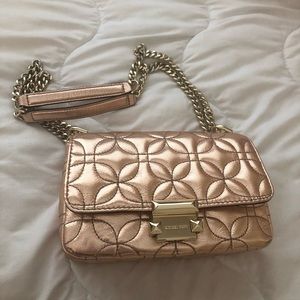 Michael Kors Sloan Rose Gold Crossbody Bag